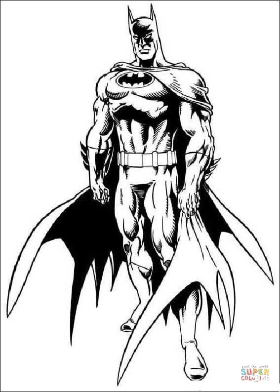 Batman coloring page free printable coloring pages