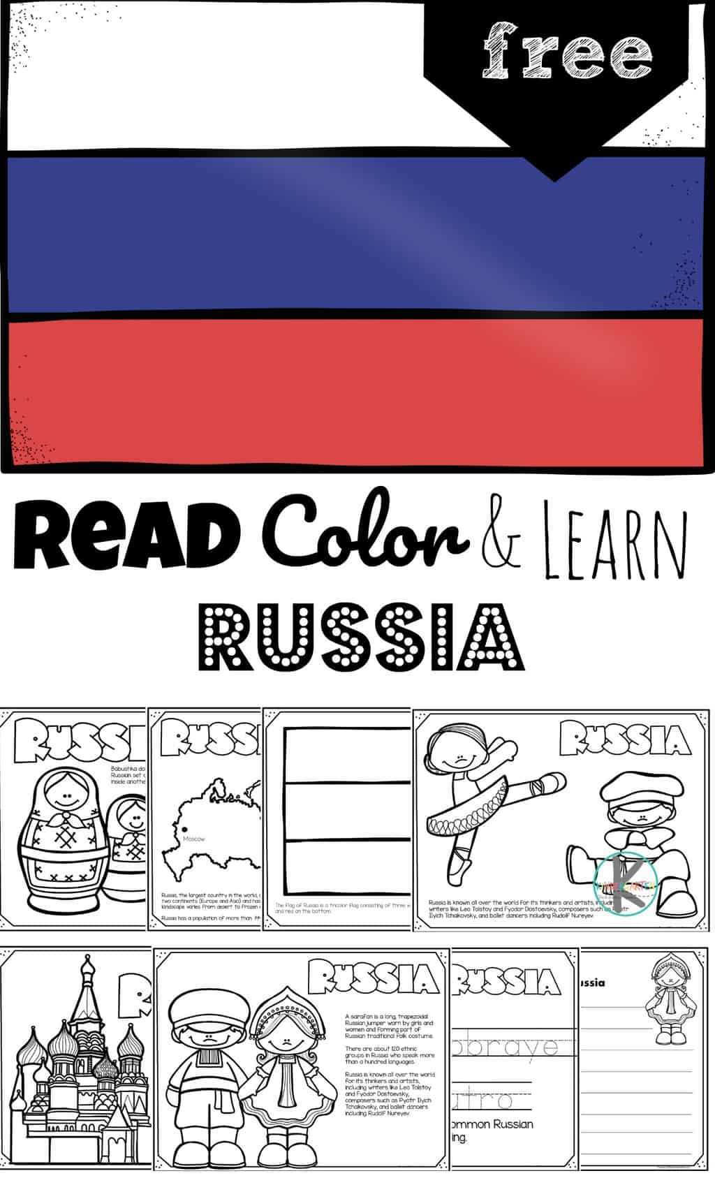 Free read color and learn about russia