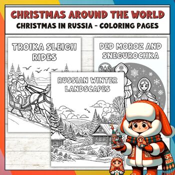 Christmas in russia coloring page tpt