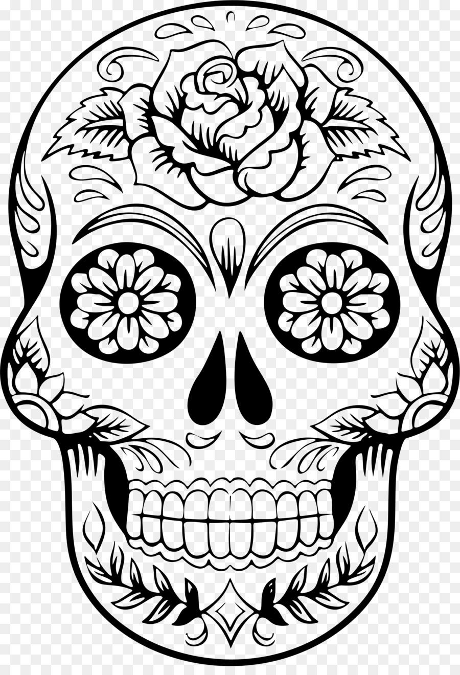 Day of the dead skull png download