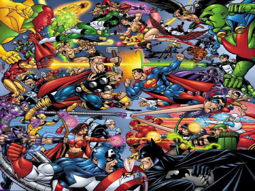 Marvel vs dc wallpaper