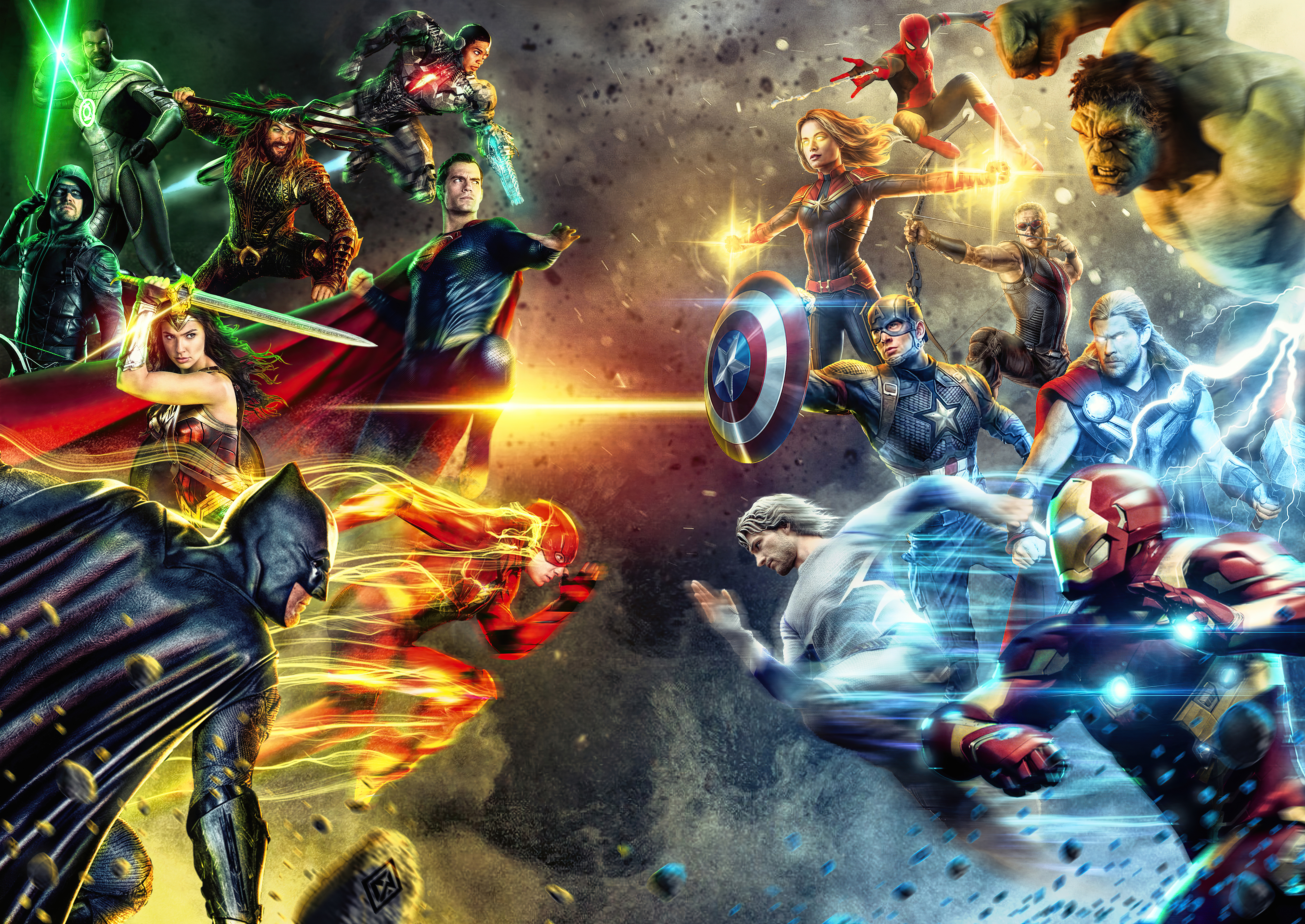 Dc vs marvel heroes k hd superheroes k wallpapers images backgrounds photos and pictures