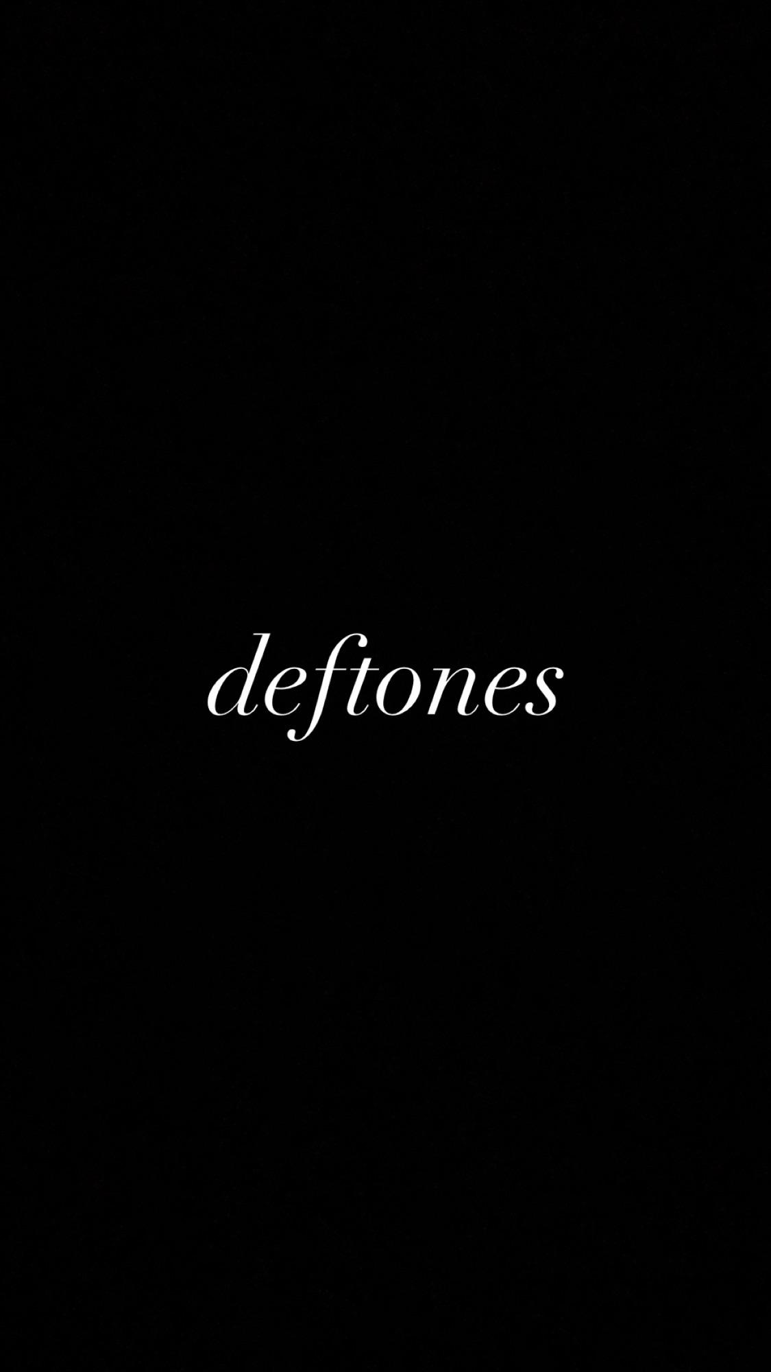 Heres a simple wallpaper background for anyone interested used a font with a deftones vibe to it rdeftones