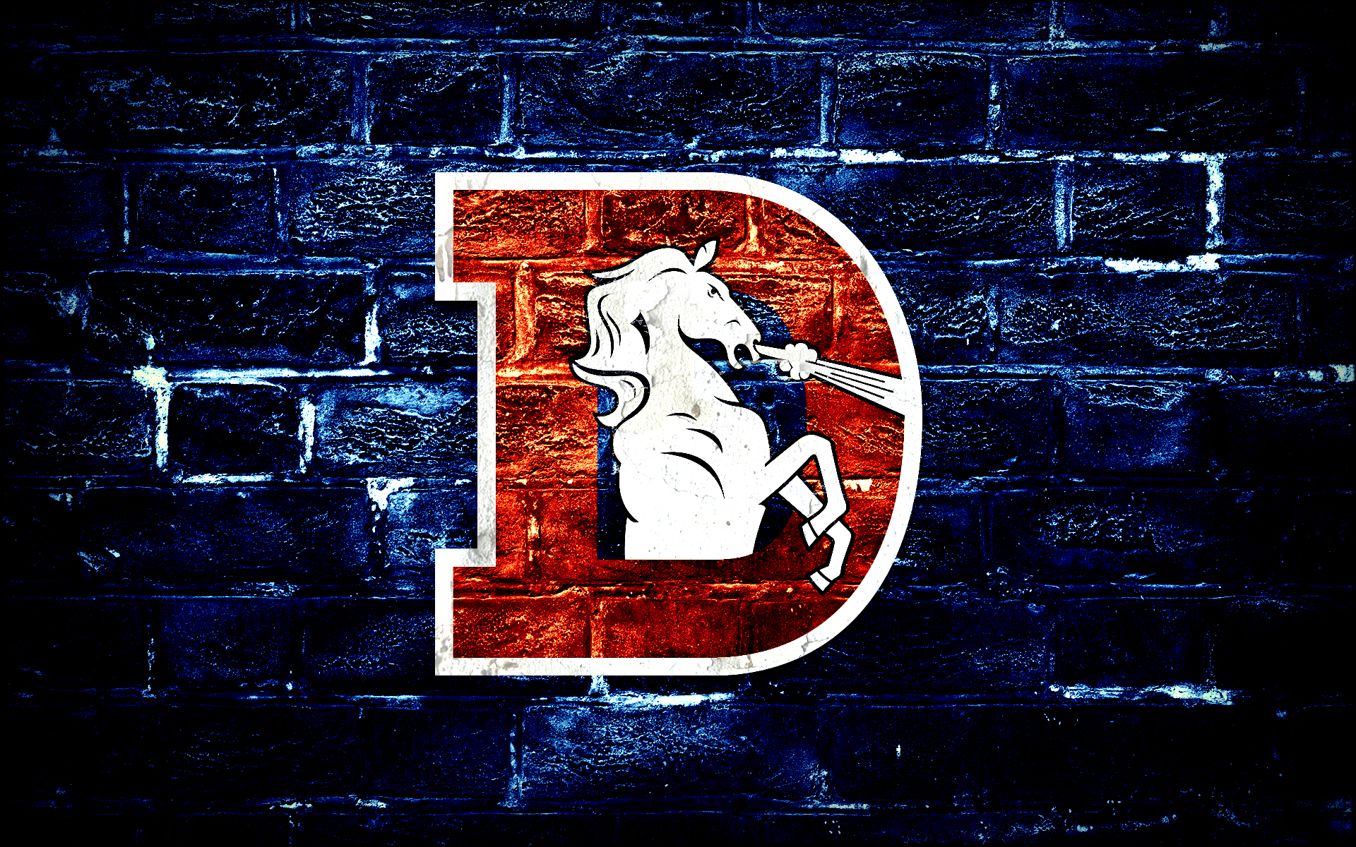 Denver broncos d logo wallpaper by denversportswalls on