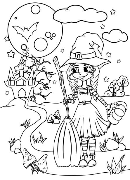Halloween coloring pages for kids
