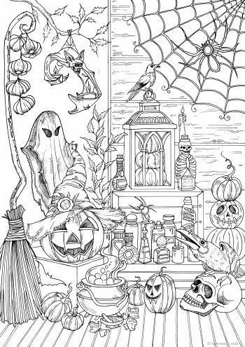 Pin by truppel on colorir halloween coloring sheets halloween coloring book printable adult coloring