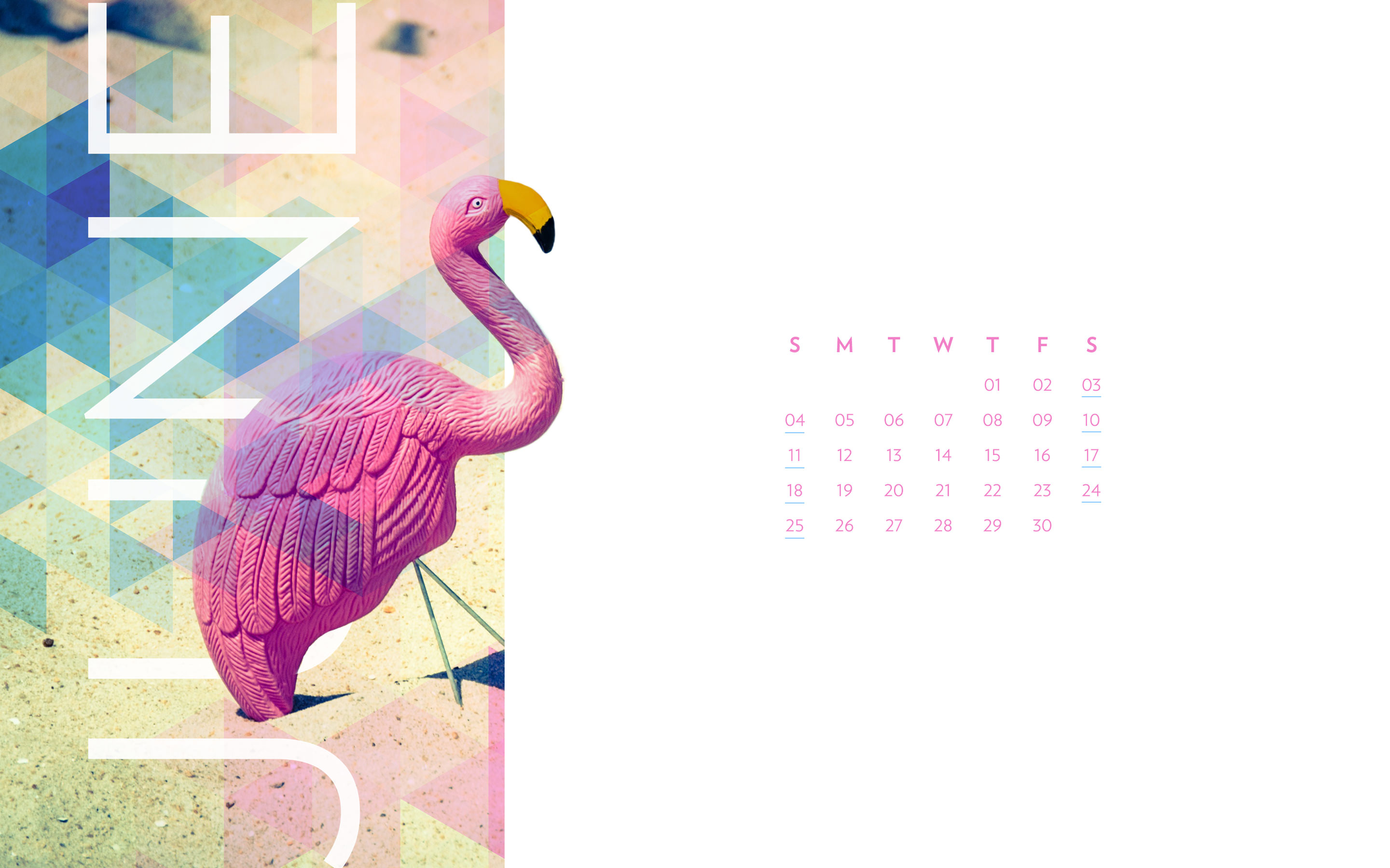 June desktop calendar wallpaper