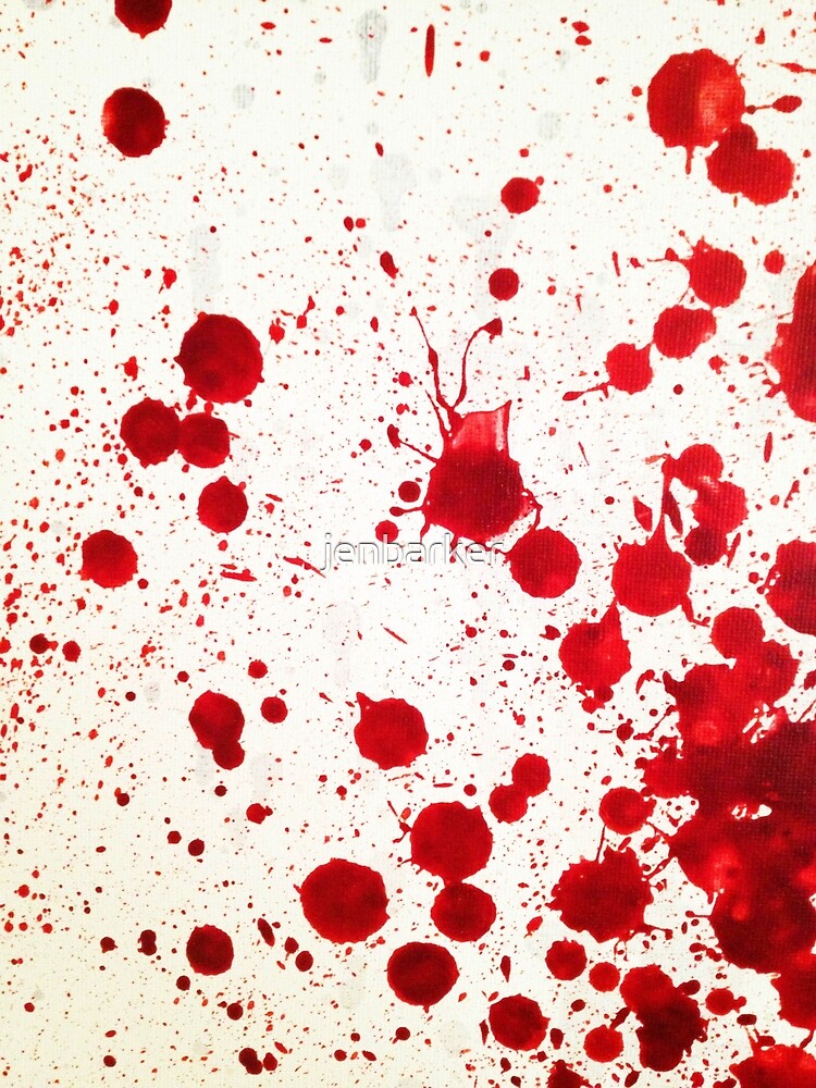 Blood spatter greeting card for sale by jenbarker
