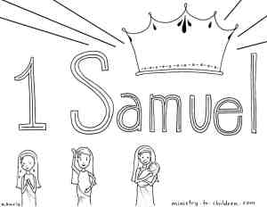 Book of samuel bible coloring page