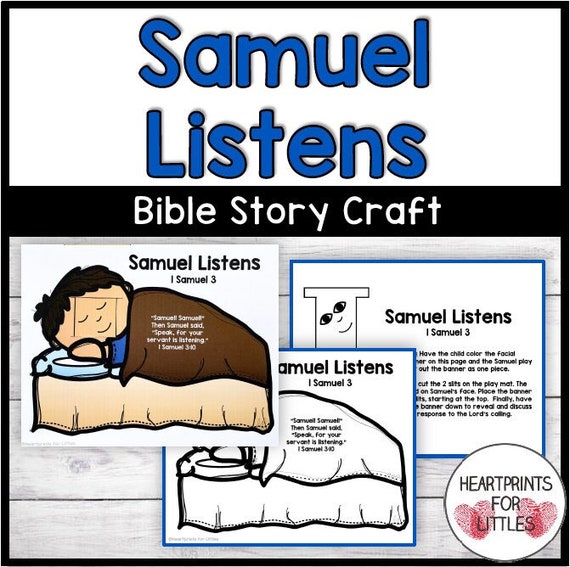 Samuel escucha manualidad bãblica para niãos el seãor llama a samuel manualidad de escuela dominical educaciãn en el hogar