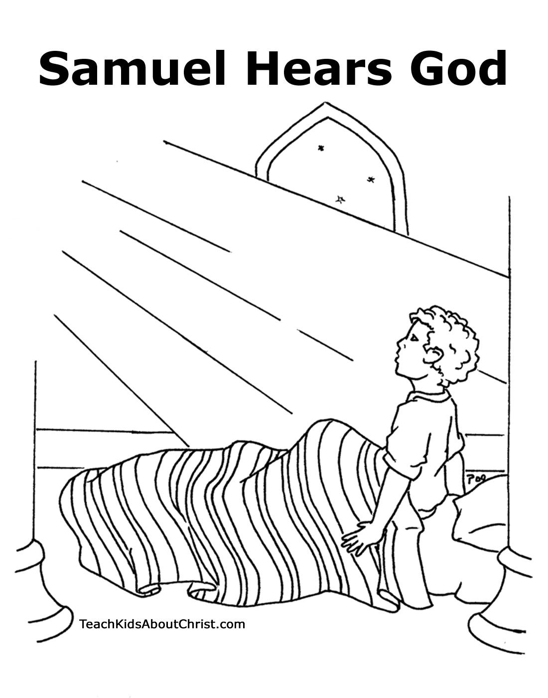 God calls samuel coloring page bible coloring pages samuel bible sunday school coloring pages