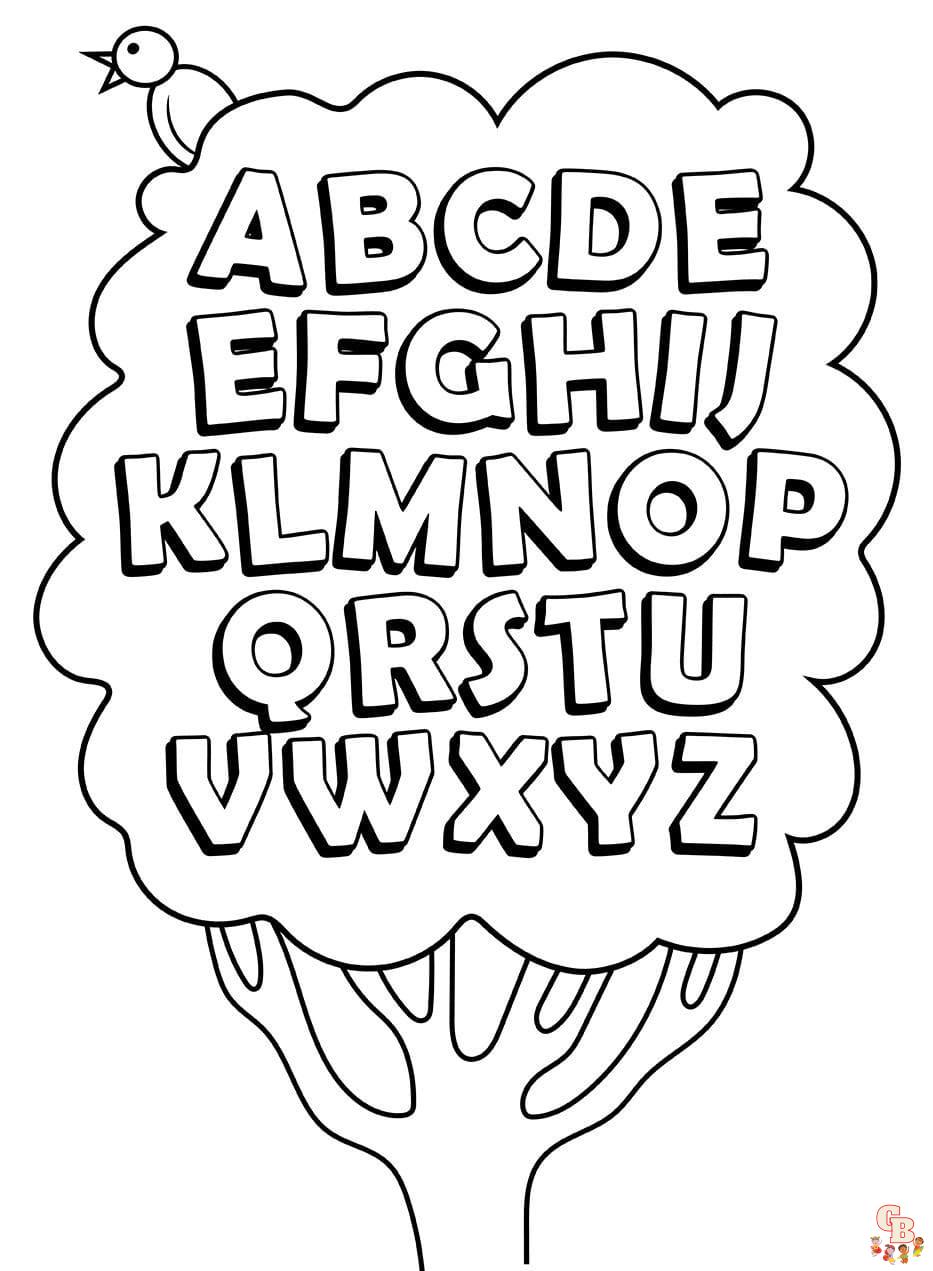 Descubre el aprendizaje creativo con dibujos de letras para colorear de la a a la z