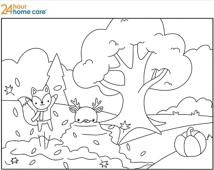 Hour home care coloring pages