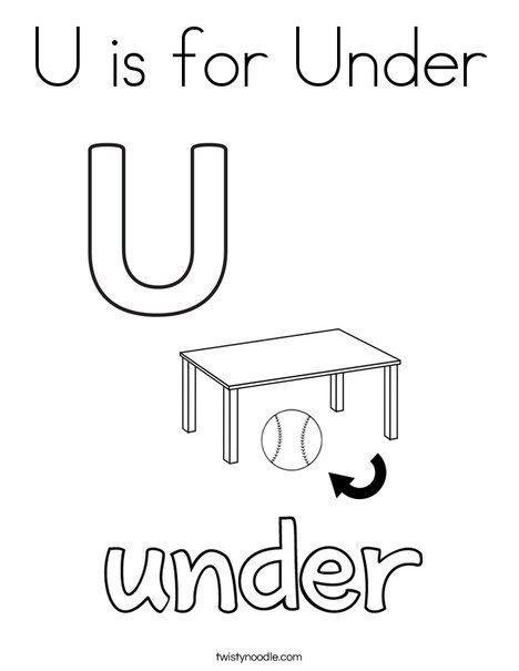 U is for under coloring page coloring pages holiday lettering lettering