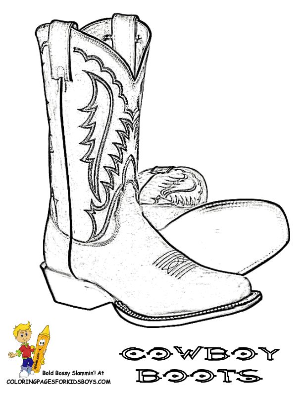 Cowboy boots coloring page imagens de vaqueiro tatuagem de bota de cowboy pãginas para colorir