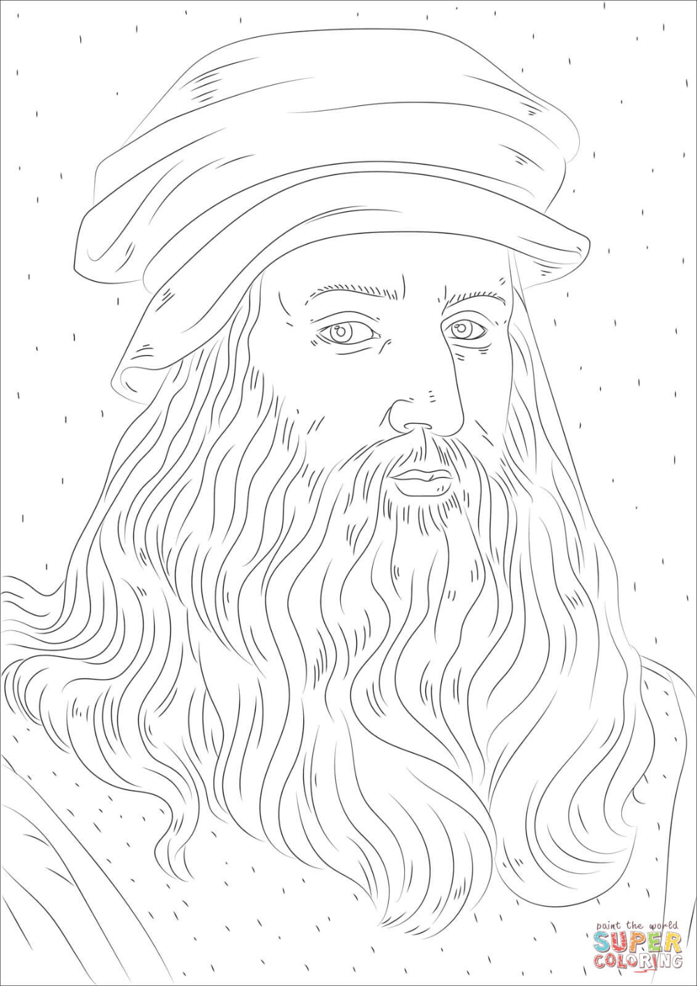 Leonardo da vinci coloring page free printable coloring pages leonardo da vinci da vinci art leonardo da vinci kids