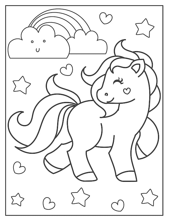 Printable pony coloring pages for children