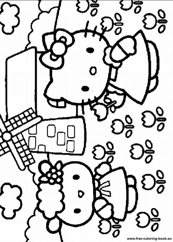 Coloring pages hello kitty