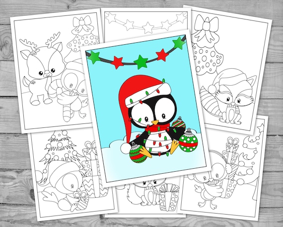 Printable christmas coloring for kids holiday activity coloring pages kids coloring sheets