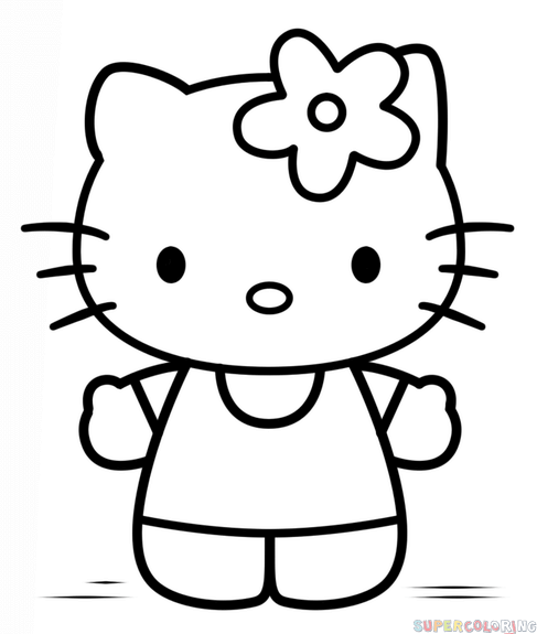 How to draw hello kitty step by step drawing tutorials