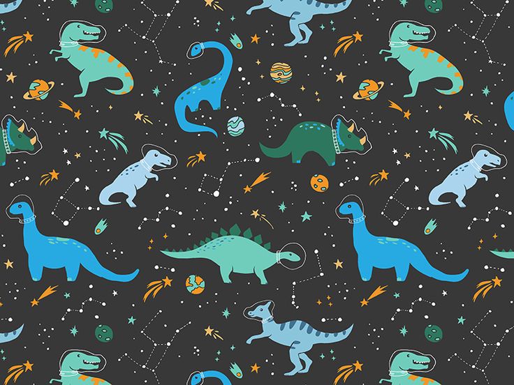 Space dino pattern in blue and green dinosaur wallpaper anime wallpaper live drawing wallpaper