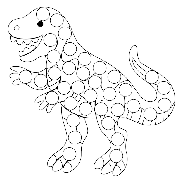 Cute Dinosaur Dot Marker Coloring And Activity Book for Toddlers,  Kindergarten