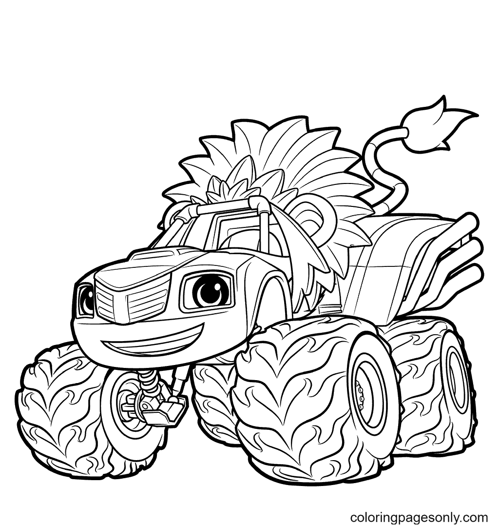 Monster truck coloring pages printable for free download