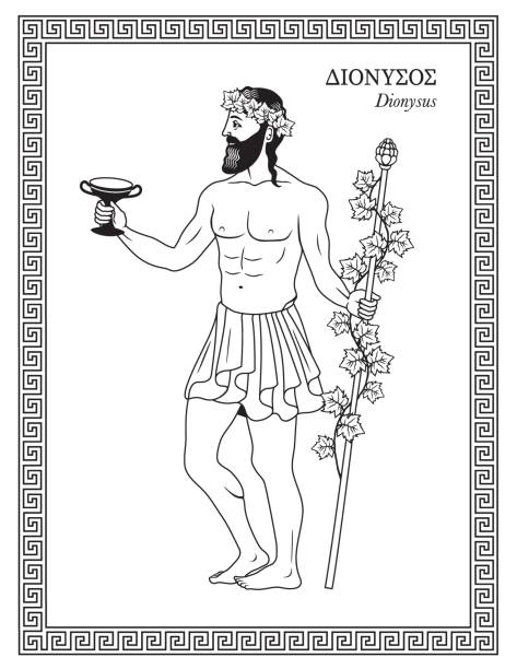 Dionysus stock illustrations royalty