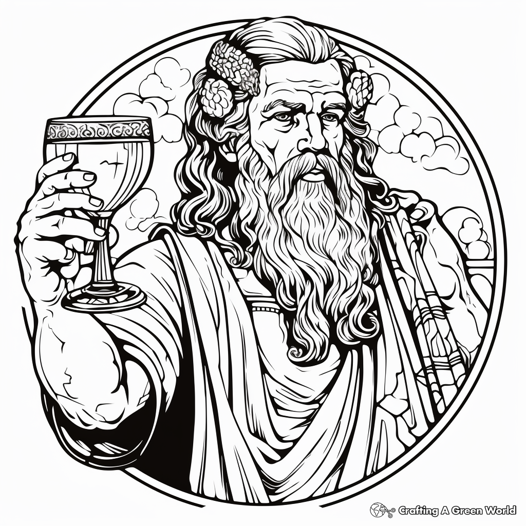 Greek gods coloring pages