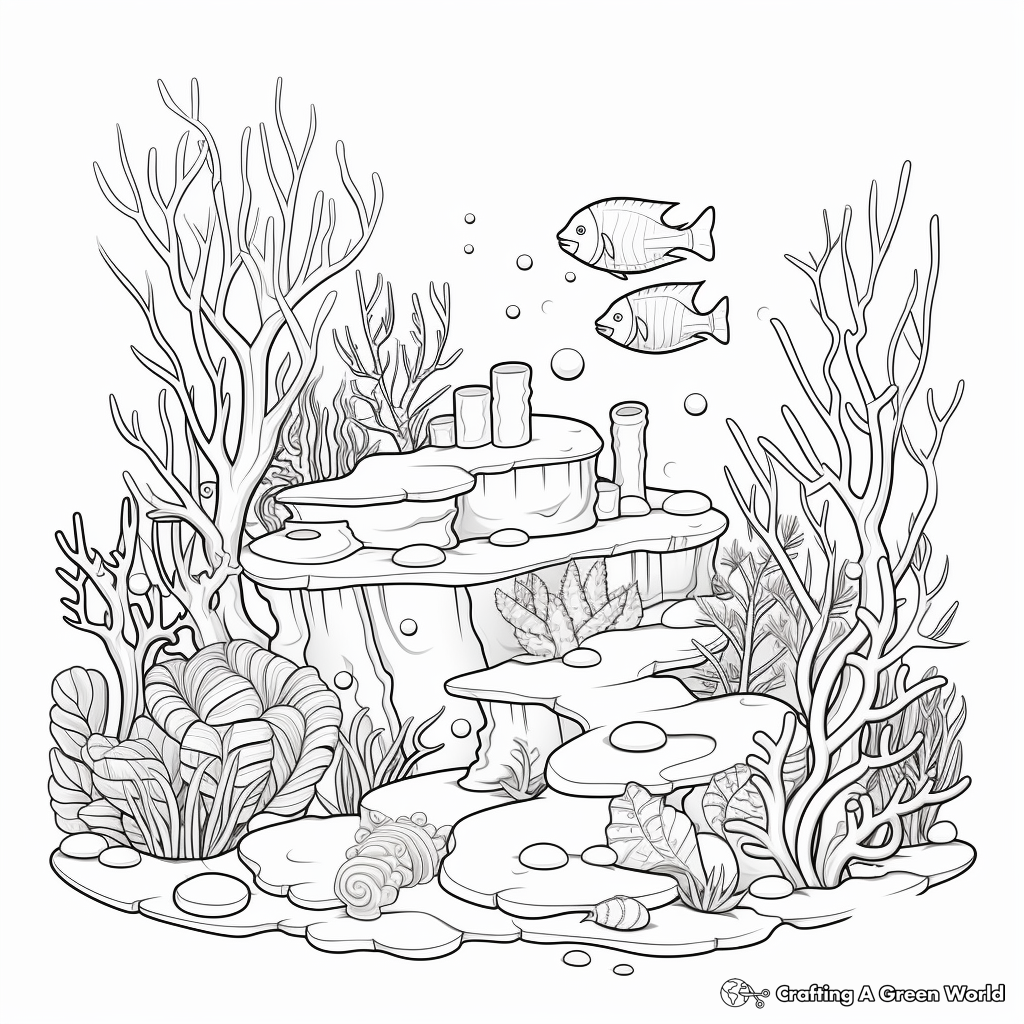 Aquarium coloring pages