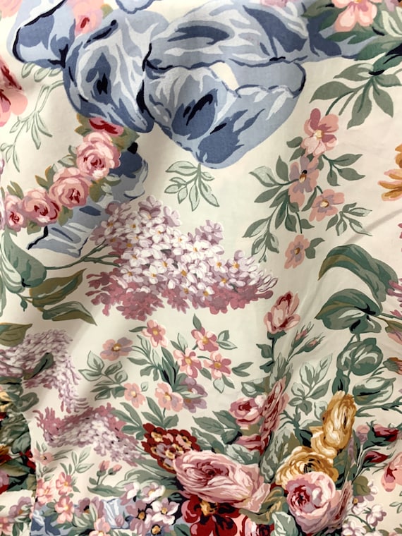 Vintage ralph lauren allison floral king ruffles pillowsham