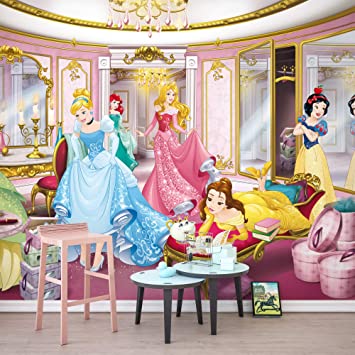 Komar disney photo wallpaper disney princess mirror size x cm width x height girls princess childrens room