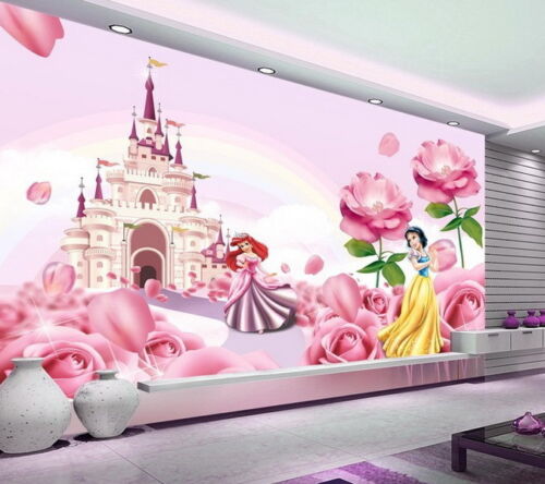 D disney princess castle wallpaper princess ariel snow white wall paper