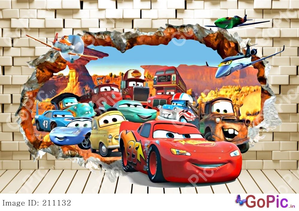 D wallpaper disney land cartoon cars for kids â