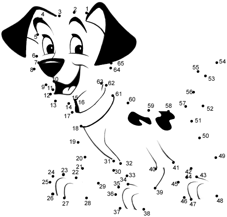 Disney coloring pages dalmatians coloring page and dot to dot
