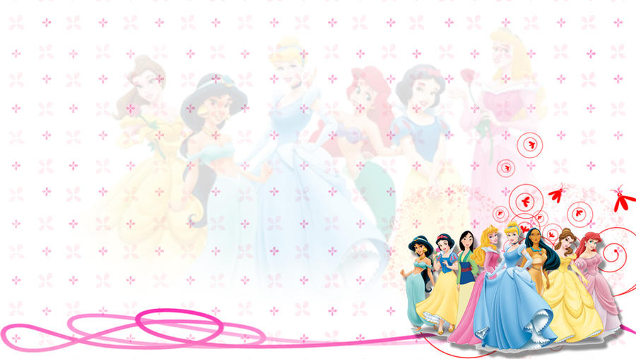 Disney princess background by mcoverer on