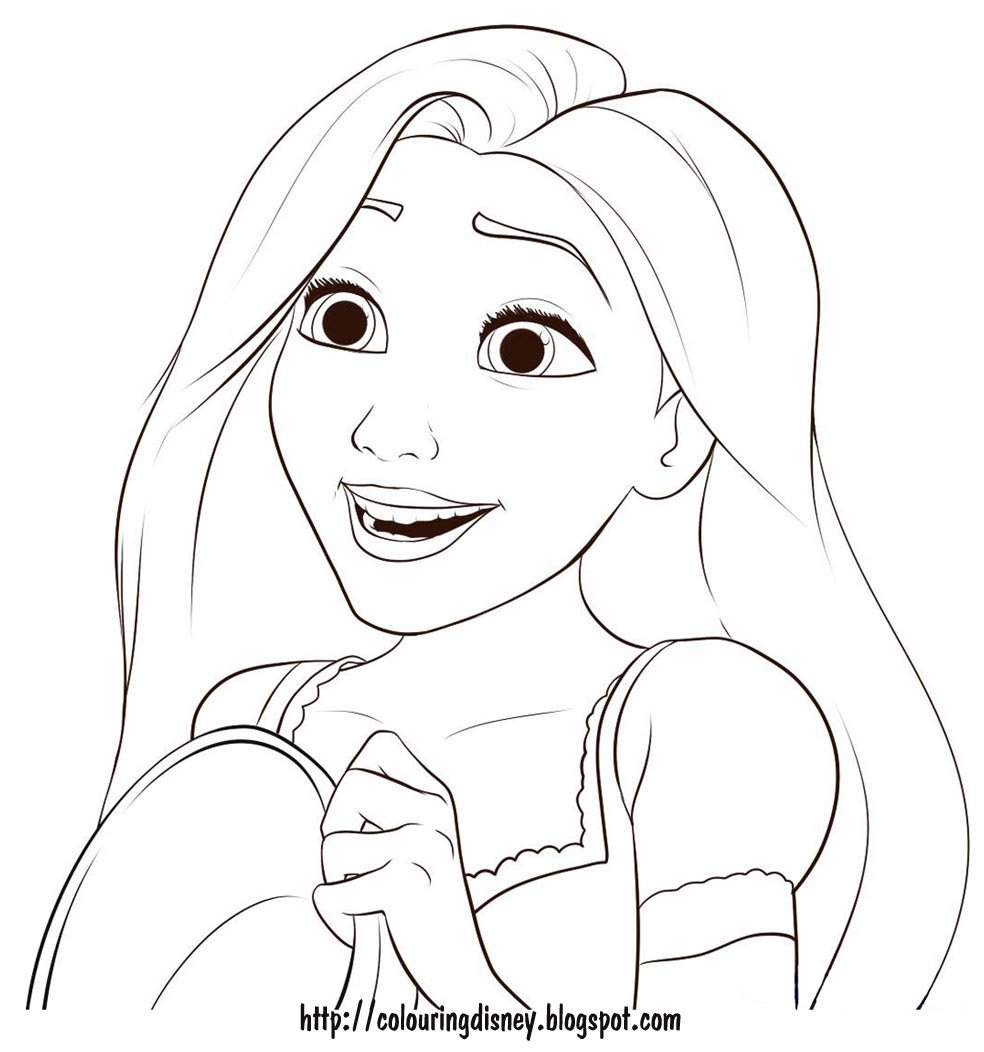 Disney coloring pages tangled coloring pages