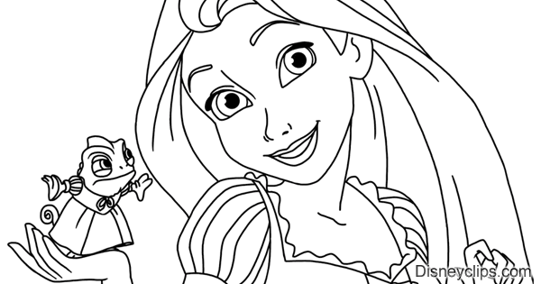 Printable tangled coloring pages