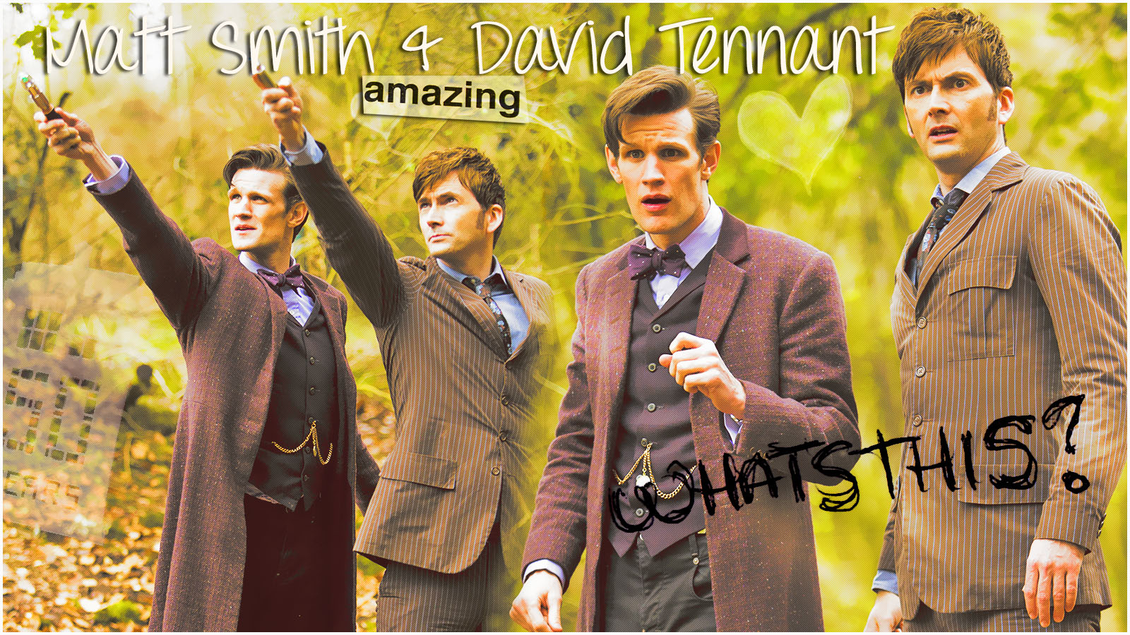 Doctor who matt smith and david tennant by anthony on