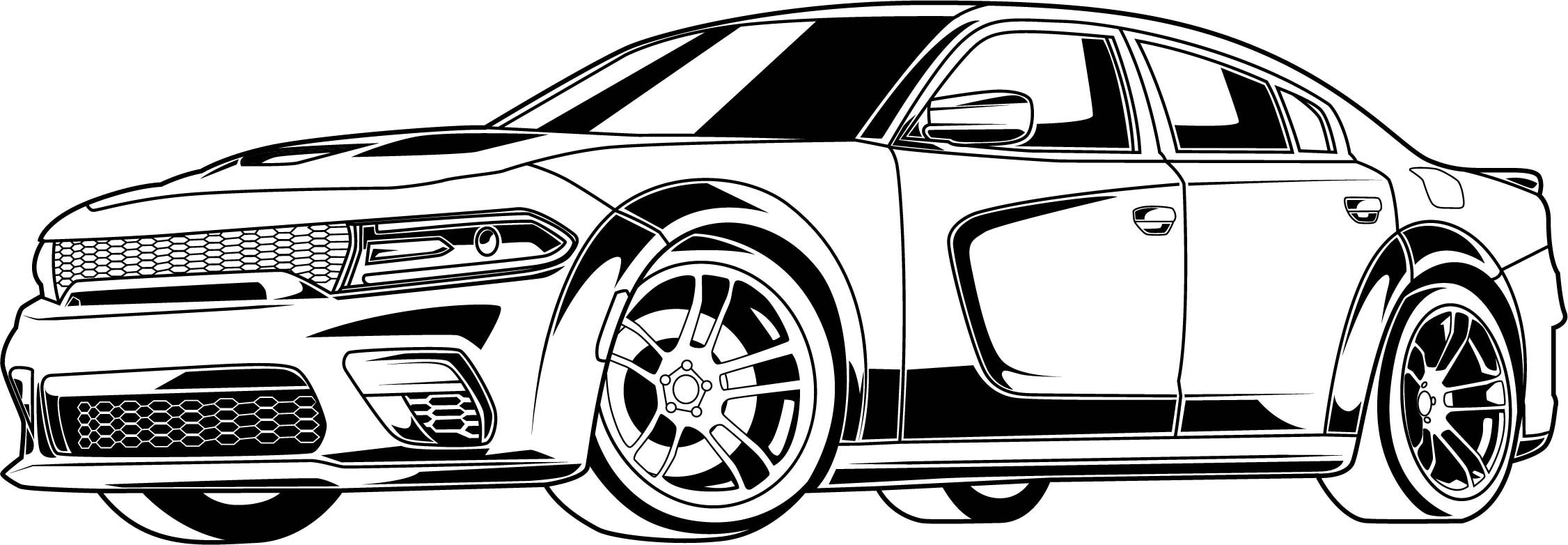 Muscle sports cars fast speed svg clipart supercar files for cricut and silhouette dxf png vector