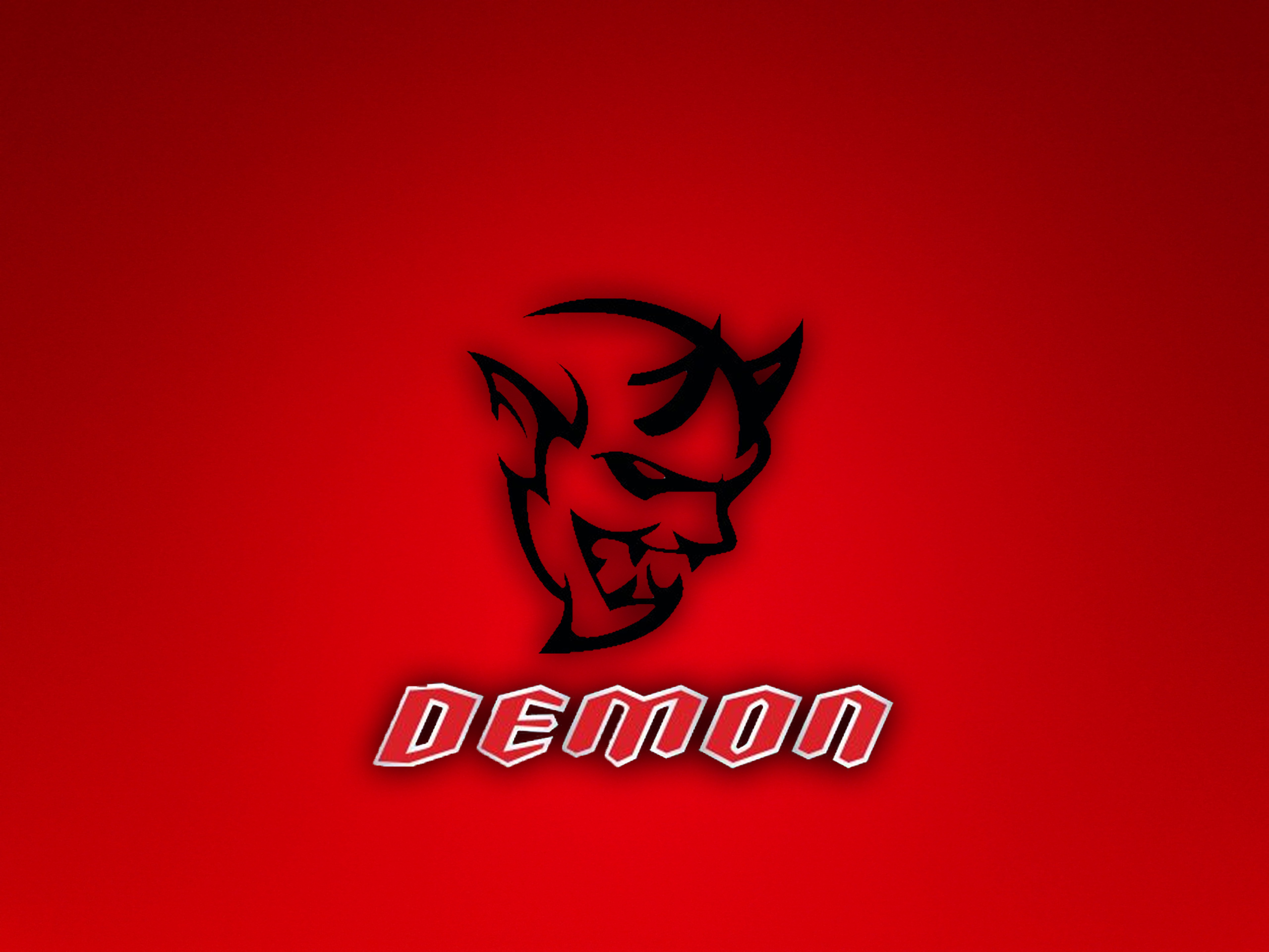 Dodge challenger demon logo wallpaper by thetinychicken on