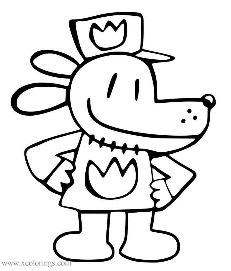 Free dog man coloring pages