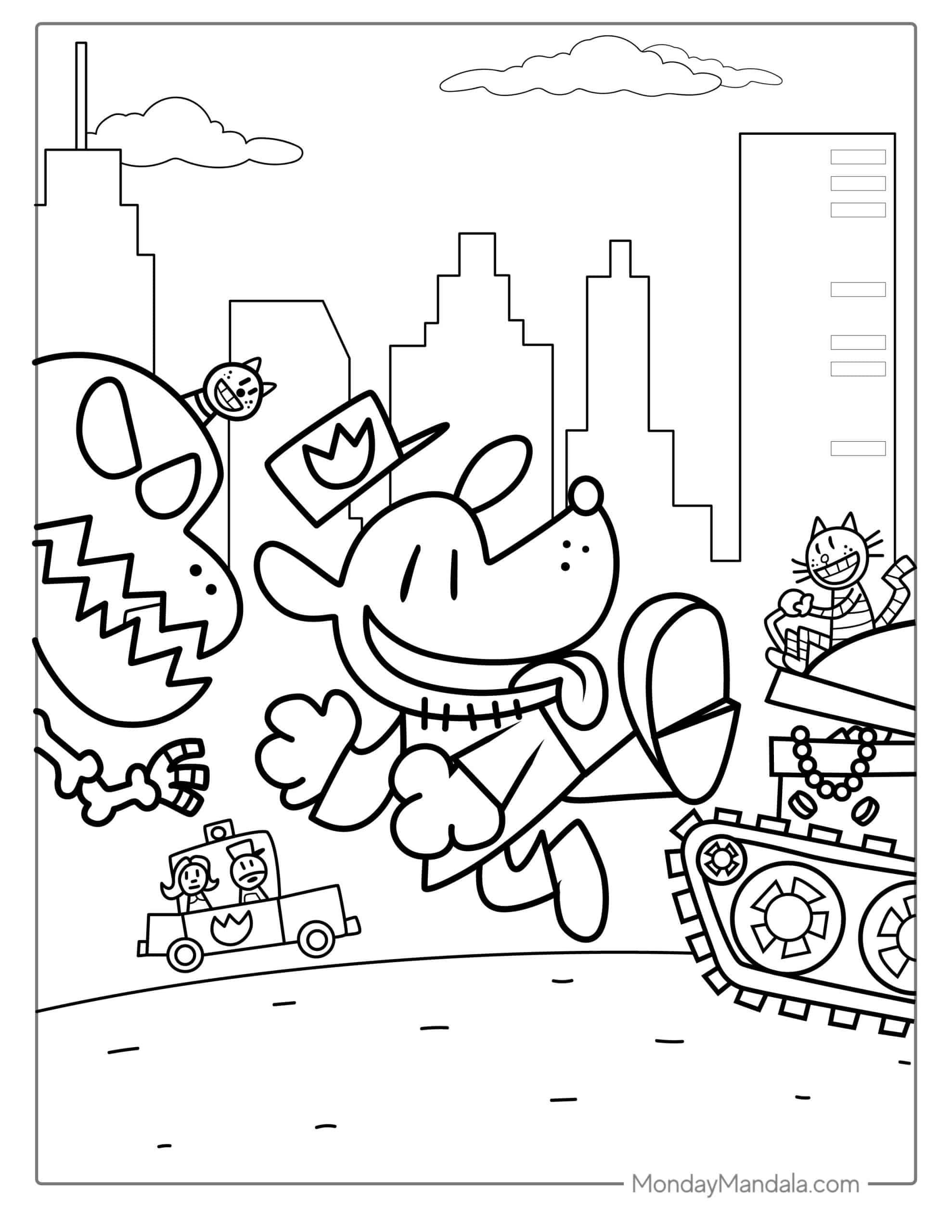 Dog man coloring pages free pdf printables coloring pages snow white coloring pages free printable coloring pages
