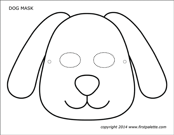 Dog or puppy masks free printable templates coloring pages firstpalette dog mask animal masks for kids dog template