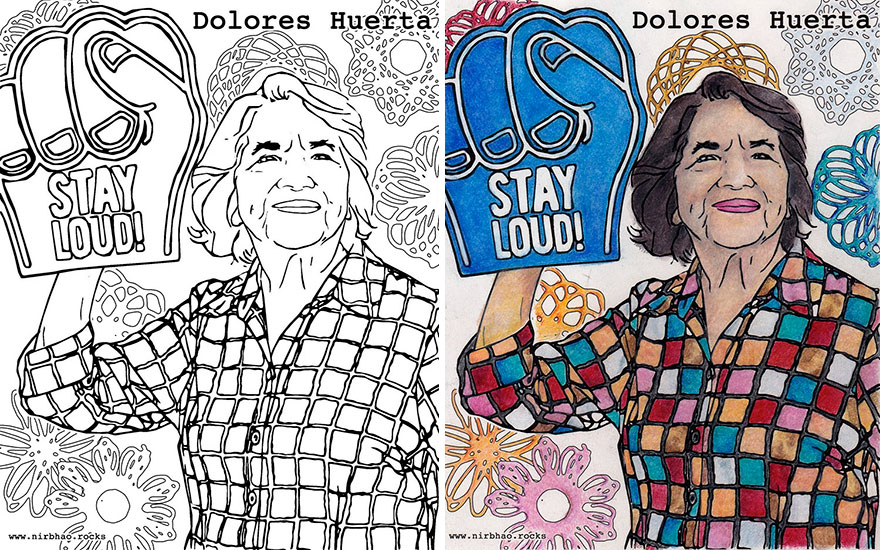 We are awesome i create coloring pages of powerful and inspiring women pics bored panda