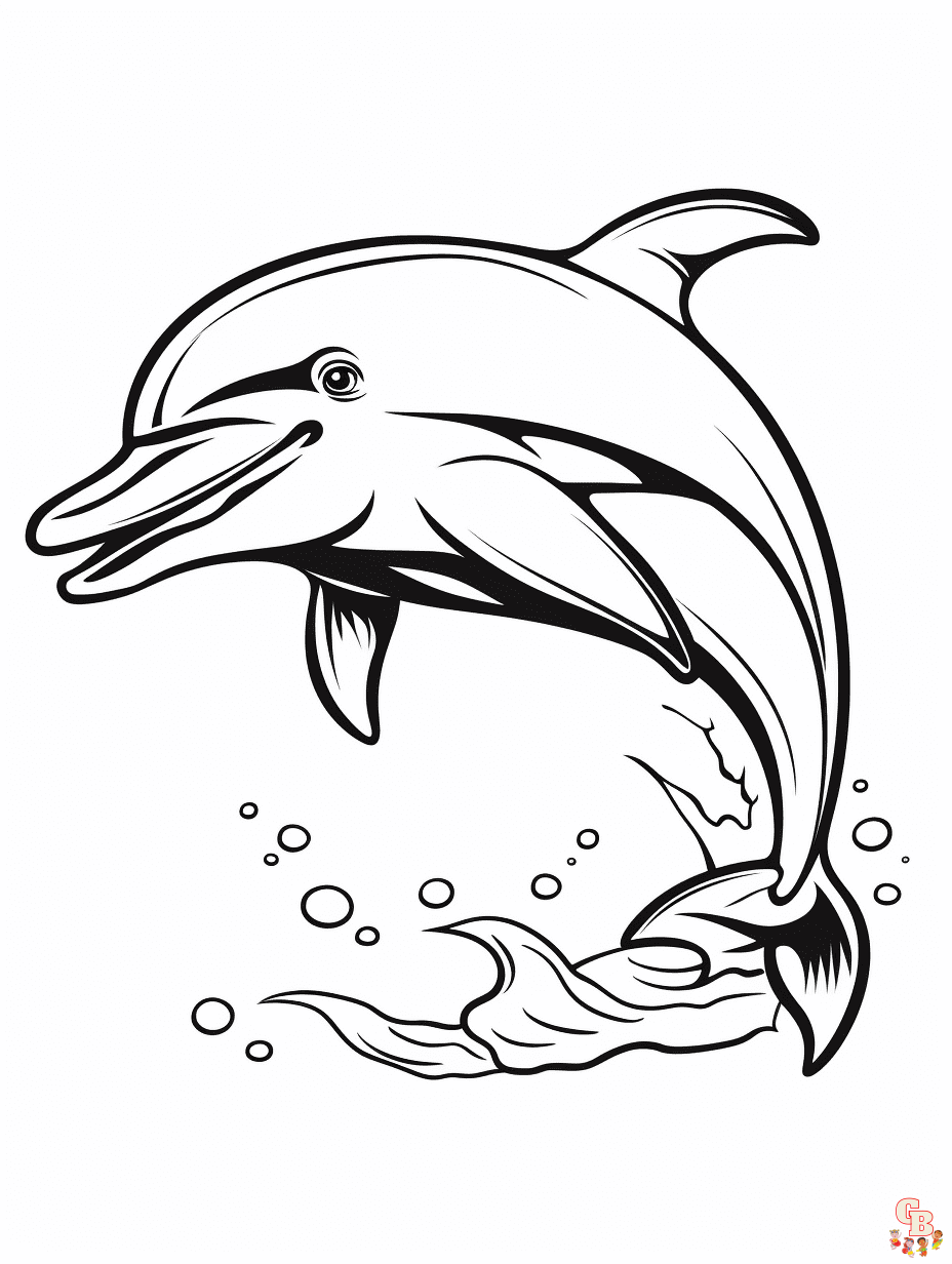 Discover the best collection of dolphins coloring pages
