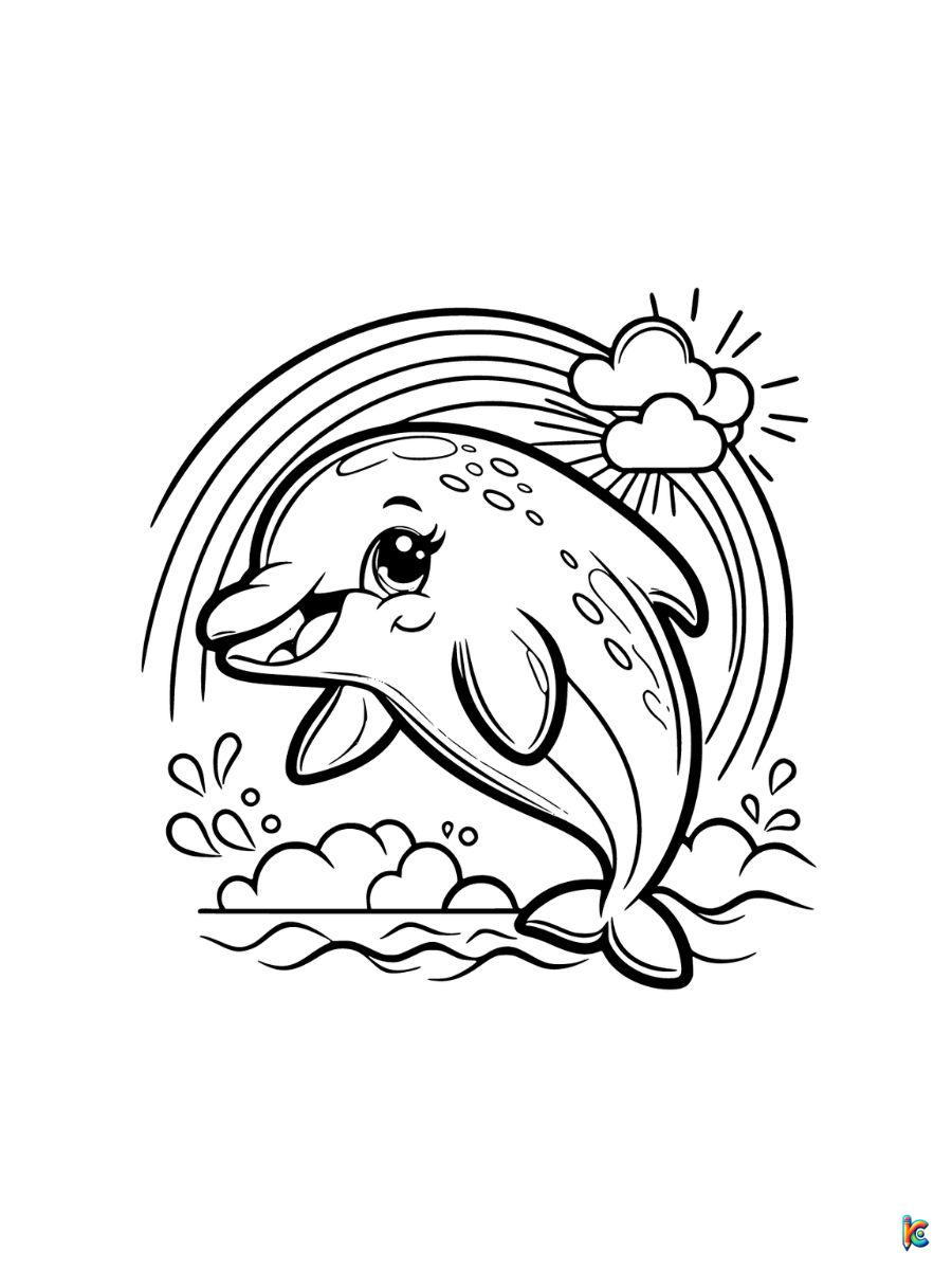 Dolphin coloring pages â