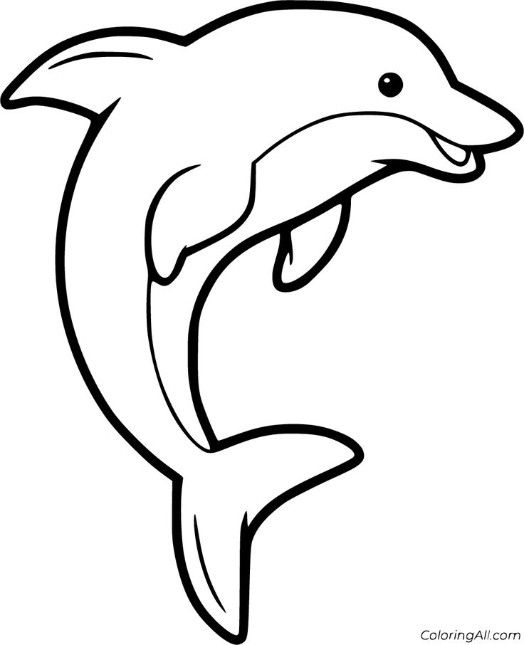 Free printable dolphin coloring pages in vector format easy to print from any device and auâ dolphin coloring pages animal coloring pages fish coloring page