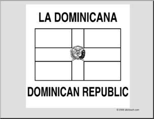 Flag dominican republic