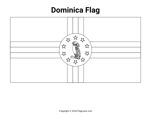 Free printable dominica flag coloring page download it at httpsflaglanecoloring